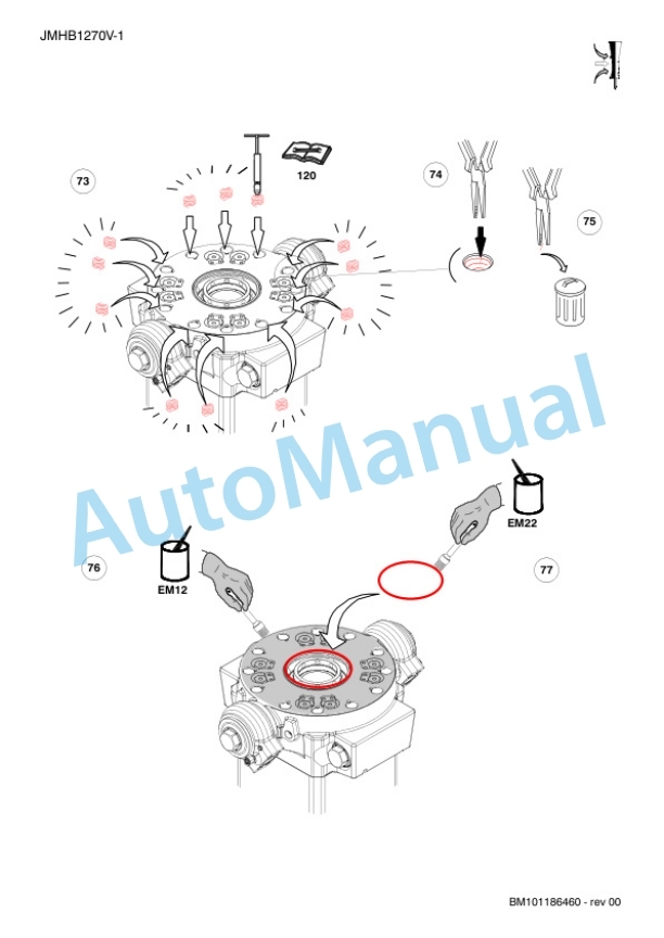Komatsu JMHB1270V-1 Hydraulic Breaker Shop Manual SEN06682-00-5
