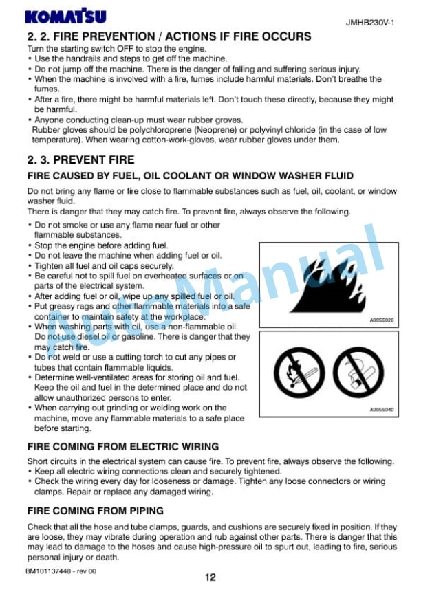 Komatsu JMHB230V-1 Hydraulic Breaker Operation and Maintenance Manual PEN01087-00-2