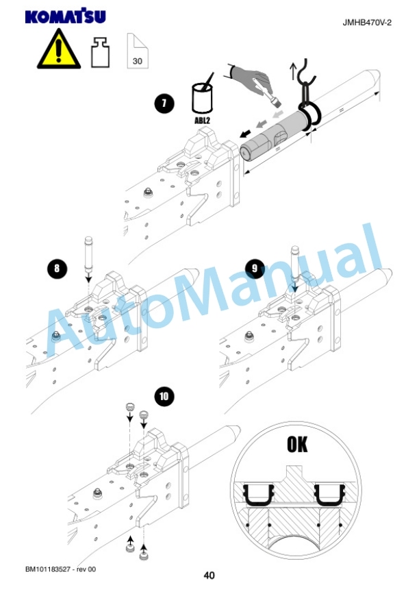 Komatsu JMHB470V-2 Hydraulic Breaker Operation and Maintenance Manual PEN02156-00-4