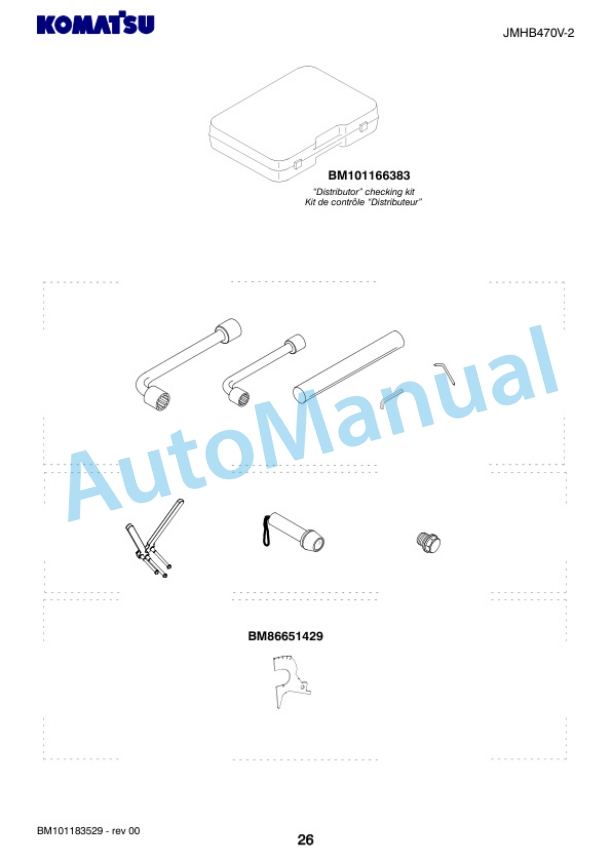 Komatsu JMHB470V-2 Hydraulic Breaker Shop Manual SEN06983-00-2