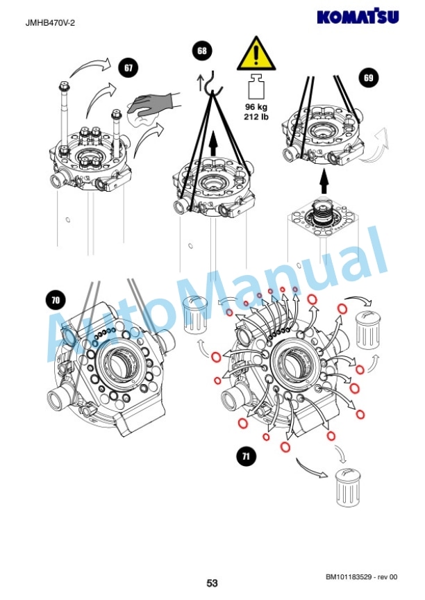 Komatsu JMHB470V-2 Hydraulic Breaker Shop Manual SEN06983-00-3