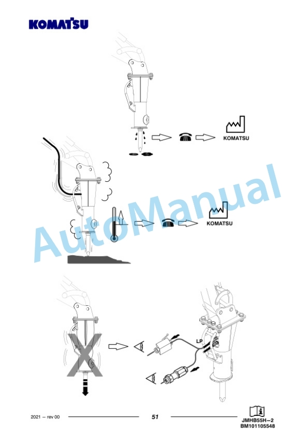 Komatsu JMHB55H-2 Hydraulic Breaker Operation and Maintenance Manual PEN01732-00-5