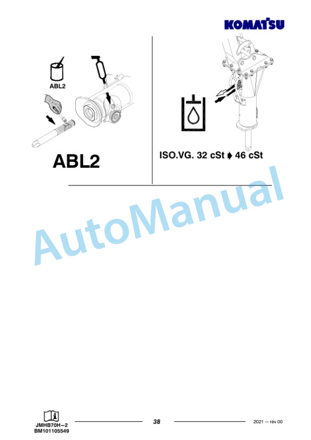 Komatsu JMHB70H-2 Hydraulic Breaker Operation and Maintenance Manual PEN01733-00-4