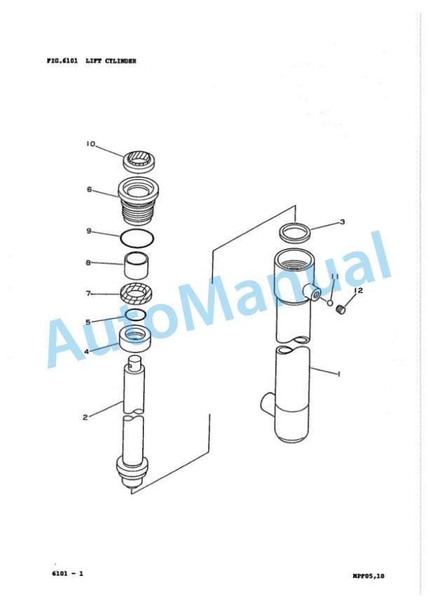 Komatsu MPF05-1, MPF10-1 Forklift Truck Parts Manual MPF05_10.1-PN1-5