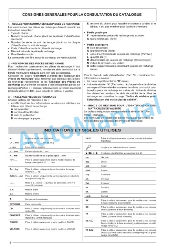 Komatsu MWP 18-1R, MWP 20-1R Forklift Truck Parts Manual 45208047801-2