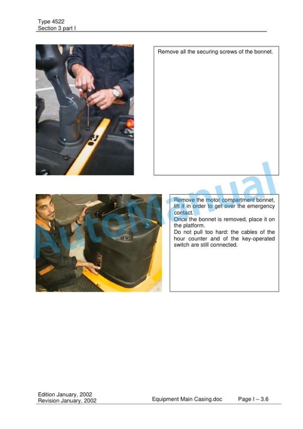 Komatsu MWP20F-1R, MWP30F-1R, MWS14F-1R, MWS20F-1R, MWS14FA-1R, MWS20FA-1R Forklift Truck Workshop Manual 60424519GB Part I-2