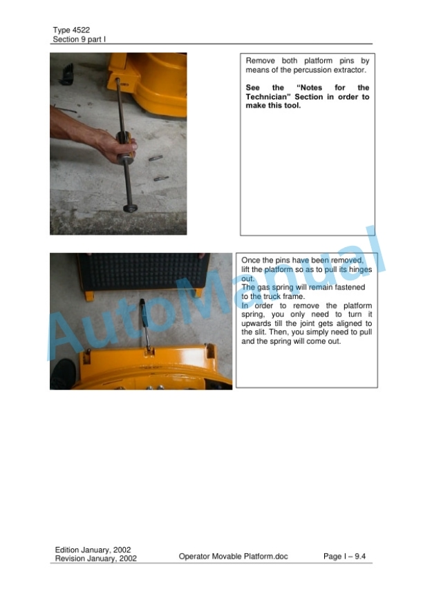 Komatsu MWP20F-1R, MWP30F-1R, MWS14F-1R, MWS20F-1R, MWS14FA-1R, MWS20FA-1R Forklift Truck Workshop Manual 60424519GB Part I-5