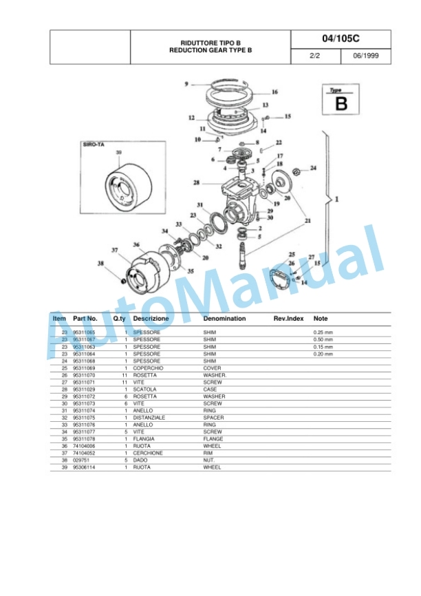 Komatsu MWP20J-1R Parts Manual 60422350 Rev.001-5
