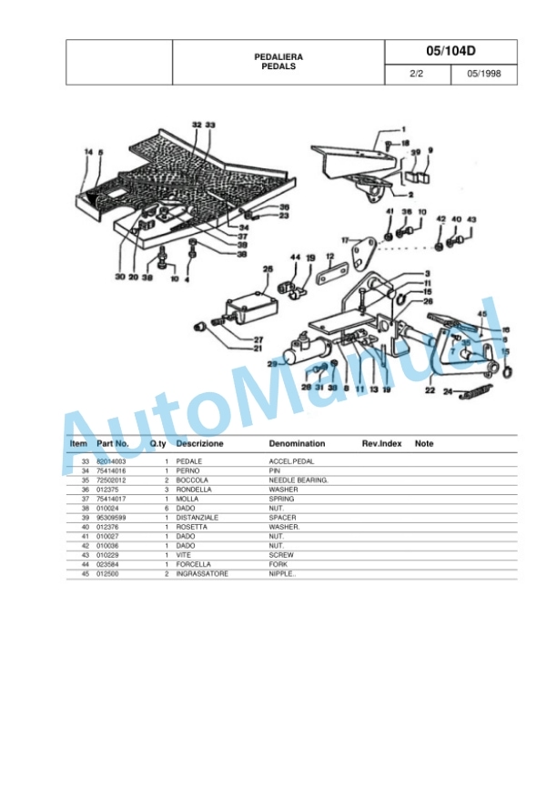 Komatsu MWP30J-1R Parts Manual 60422351 Rev.001-5
