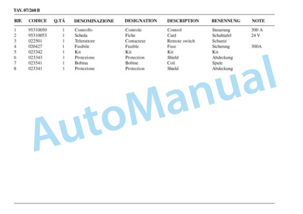 Komatsu MWQ 20-1R, MWQ 20S-1R Forklift Truck Parts Manual 60422354-5