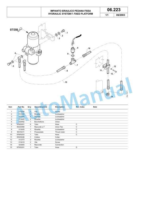 Komatsu MWQ 20-2R, MWQ 20S-2R Forklift Truck Parts Manual 60422374-5
