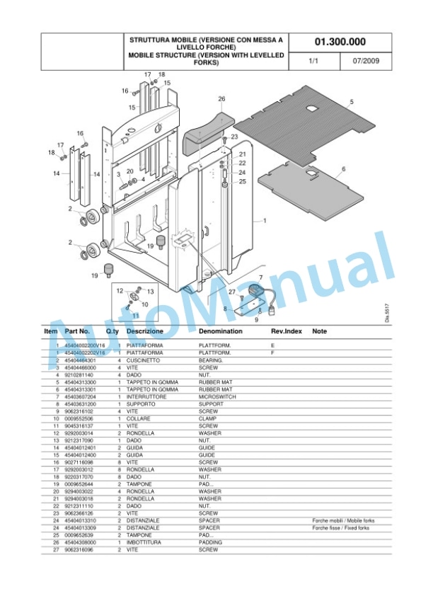 Komatsu MWQ07-3R Parts Manual 45408047801 Rev.002-3