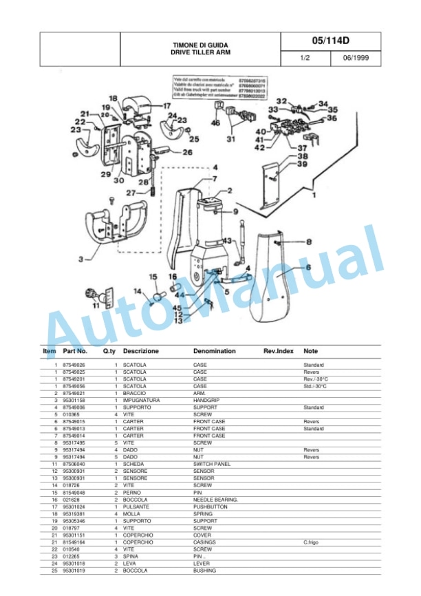Komatsu MWQ20-1R, MWQ20S-1R Parts Manual 60422354 Rev.001-4