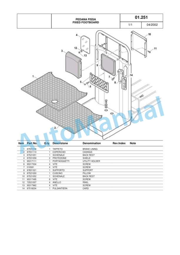 Komatsu MWQ20-2R, MWQ20S-2R Parts Manual 60422374 Rev.002-3