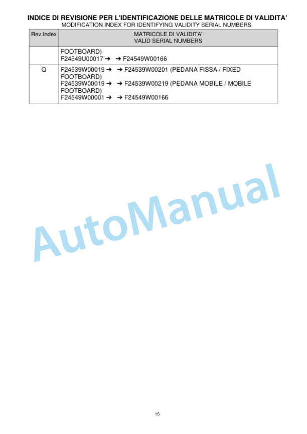 Komatsu MWQ20-3R, MWQ10-3R Parts Manual 45398047801 Rev.003-2