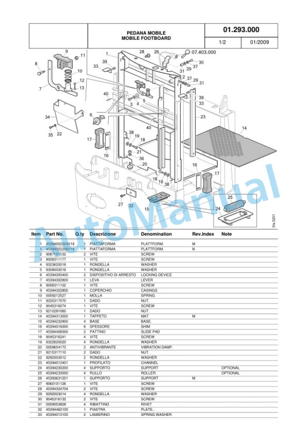 Komatsu MWQ20-3R, MWQ10-3R Parts Manual 45398047801 Rev.003-3