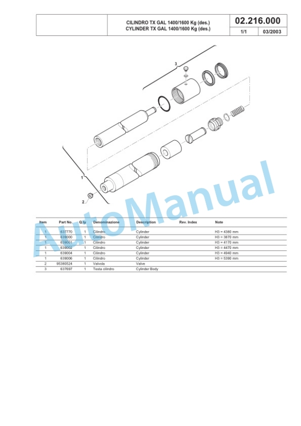 Komatsu MWS 14-1R, MWS 20-1R, MWS 14W-1R, MWS 20W-1R Forklift Truck Parts Manual 60422347-4