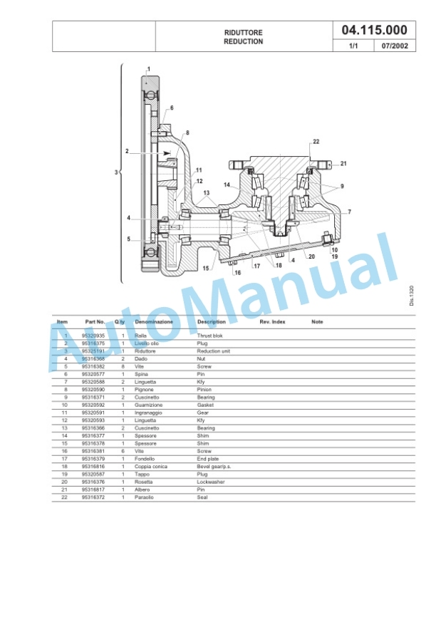 Komatsu MWS 14A-1R, MWS 20A-1R Forklift Truck Parts Manual 45288047801-5