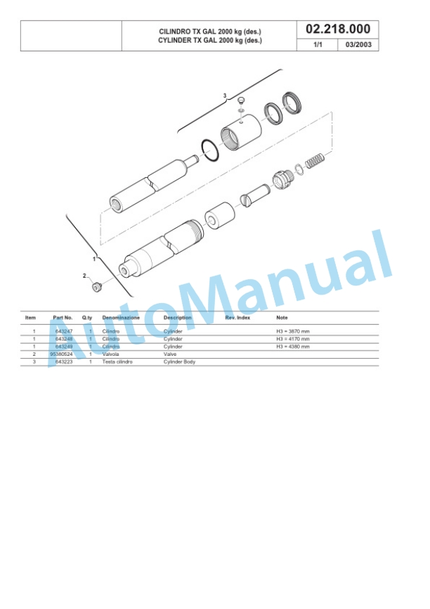 Komatsu MWS 14F-1R, MWS 20F-1R Forklift Truck Parts Manual 60422345-4