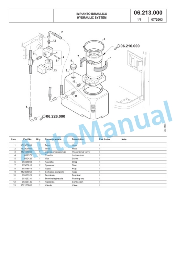 Komatsu MWS 14F-1R, MWS 20F-1R Forklift Truck Parts Manual 60422345-5
