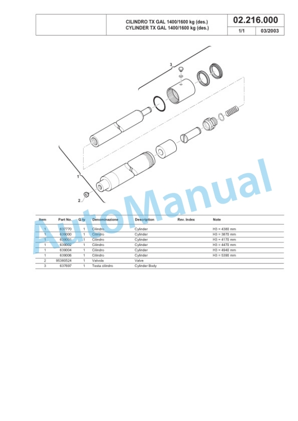 Komatsu MWS 14FA-1R, MWS 20FA-1R Forklift Truck Parts Manual 45358047801-4