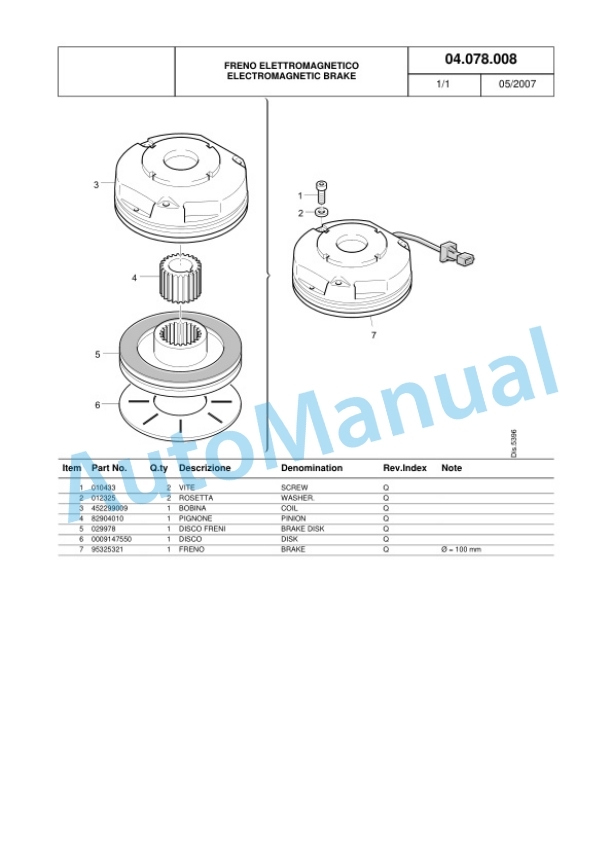 Komatsu MWS10-1R, MWS12-1R Parts Manual 60422353 Rev.004-4