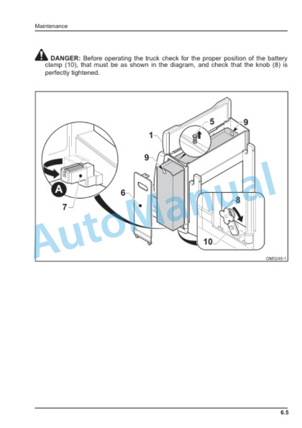 Komatsu MWS14-1R, MWS20-1R, MWS14A-1R, MWS20A-1R, MWS14W-1R, MWS20W-1R Forklift Truck Operation and Maintenance Manual 60420263-5