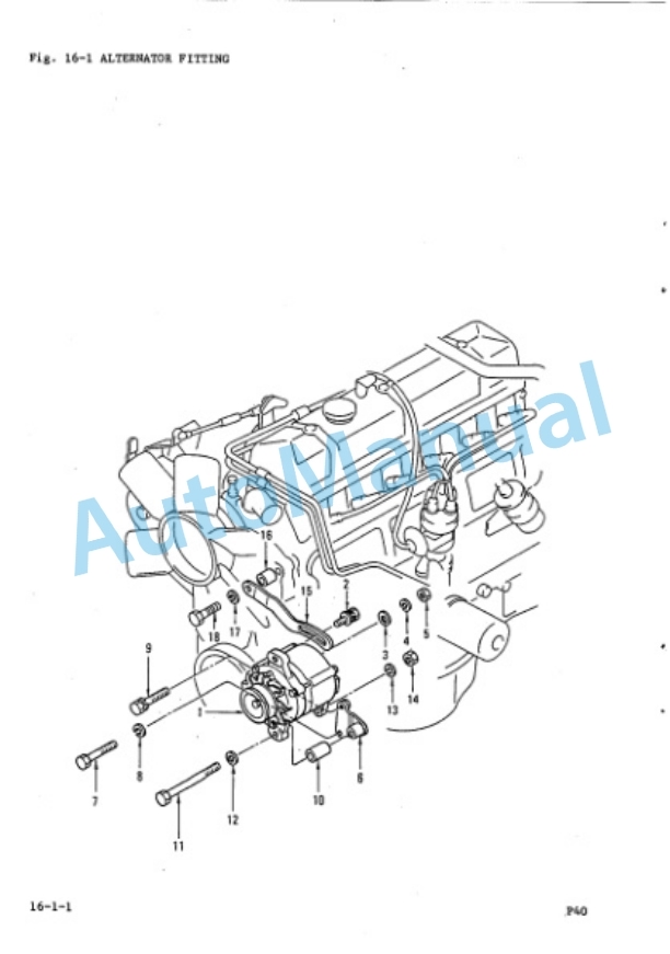 Komatsu P40 Gasoline Engine Parts Manual P40-PNE2-5