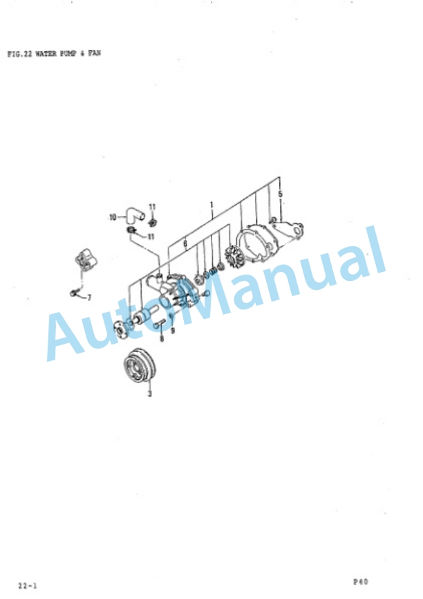 Komatsu P40 Gasoline Engine Parts Manual PGCP400-03-4