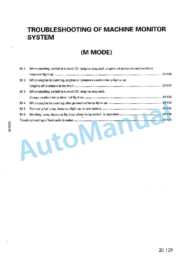 Komatsu PC03-2 Hydraulic Excavator Shop Manual SEBM004600K-3