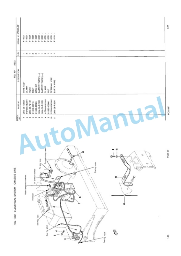 Komatsu PC05-6F Hydraulic Excavator Parts Manual EEPB000800-3