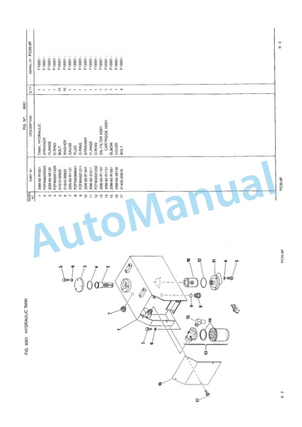 Komatsu PC05-6F Hydraulic Excavator Parts Manual EEPB000800-4
