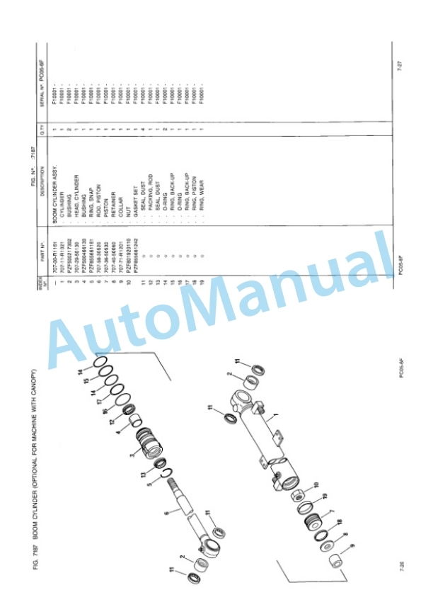 Komatsu PC05-6F Hydraulic Excavator Parts Manual EEPB000800-5
