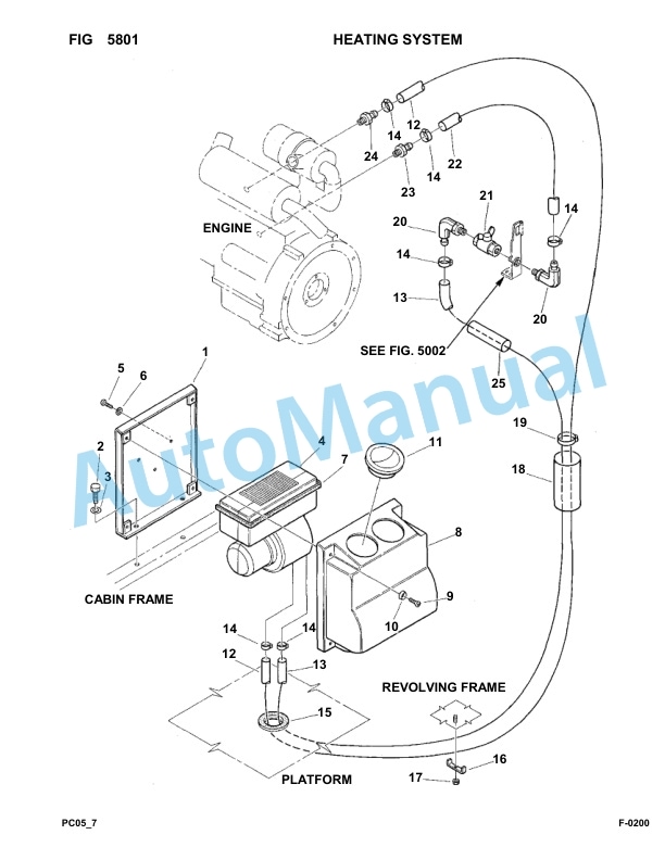 Komatsu PC05-7 Hydraulic Excavator Parts Manual F20001-UP-4