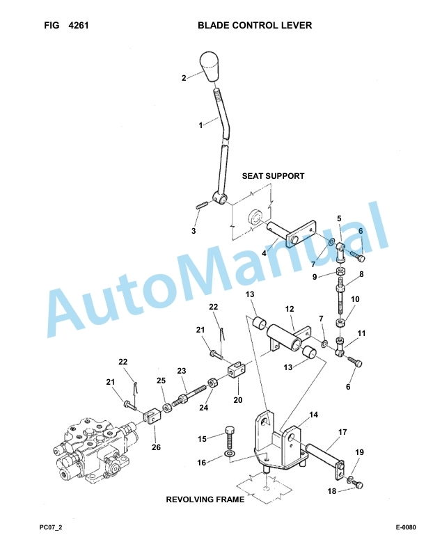 Komatsu PC07-2 Hydraulic Excavator Parts Manual F10001-UP-3