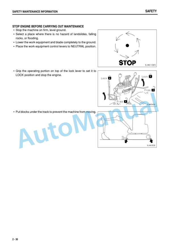 Komatsu PC09-1 Hydraulic Excavator Operation and Maintenance Manual TEN00622-08-2
