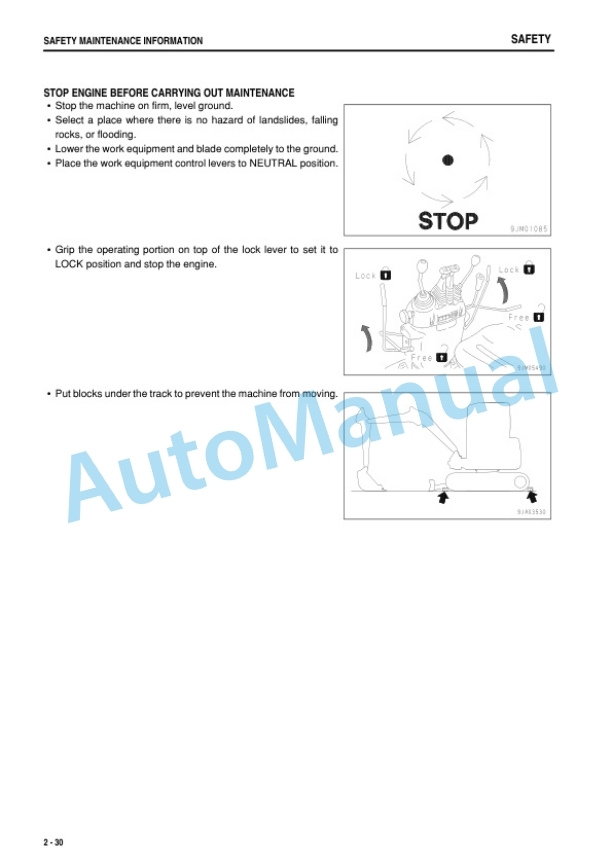 Komatsu PC09-1 Hydraulic Excavator Operation and Maintenance Manual TEN00622-09-2