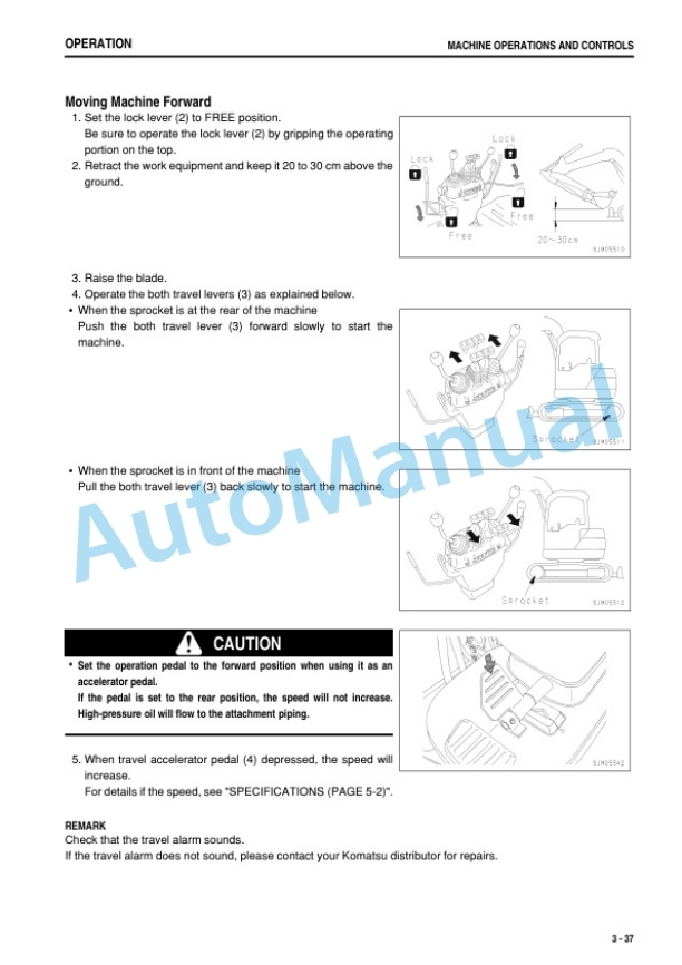 Komatsu PC09-1 Hydraulic Excavator Operation and Maintenance Manual TEN00622-09-3