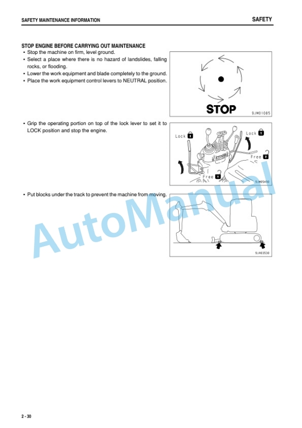 Komatsu PC09-1 Hydraulic Excavator Operation and Maintenance Manual TEN01162-00-2