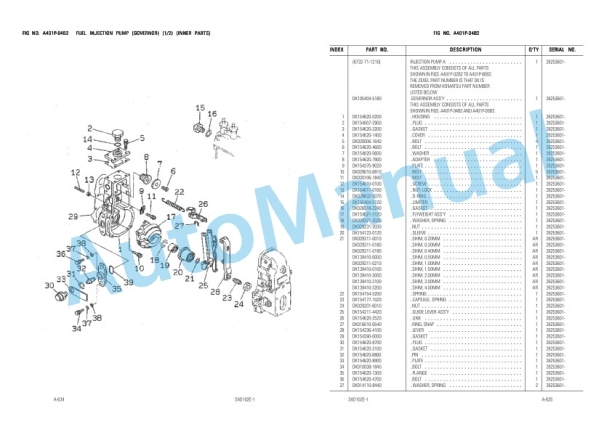 Komatsu PC100F-6 Parts Manual LEPBP1F602-2