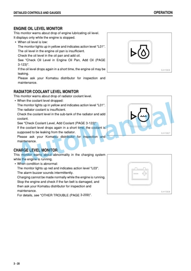 Komatsu PC110-8M0 Hydraulic Excavator Operation and Maintenance Manual YEAM204700-00-2