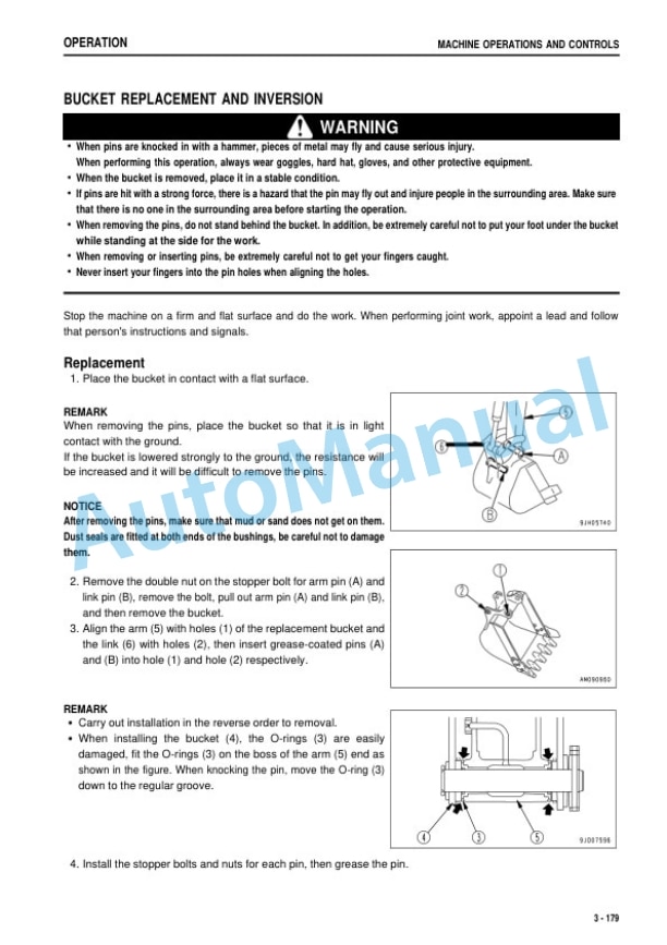 Komatsu PC110-8M0 Hydraulic Excavator Operation and Maintenance Manual YEAM204700-00-4