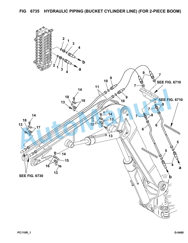 Komatsu PC110R-1 Hydraulic Excavator Parts Manual 2265000001-Up-5