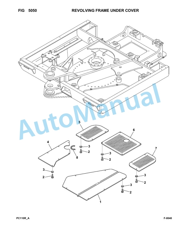 Komatsu PC110R-1 Hydraulic Excavator Parts Manual 2265000306-Up-3
