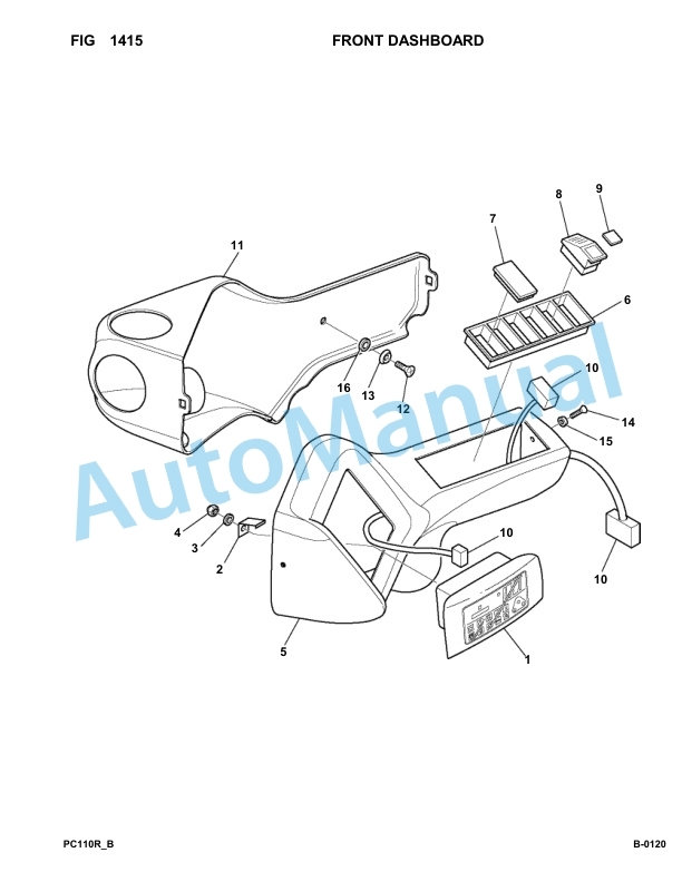 Komatsu PC110R-1 Hydraulic Excavator Parts Manual 2265010001-Up-2