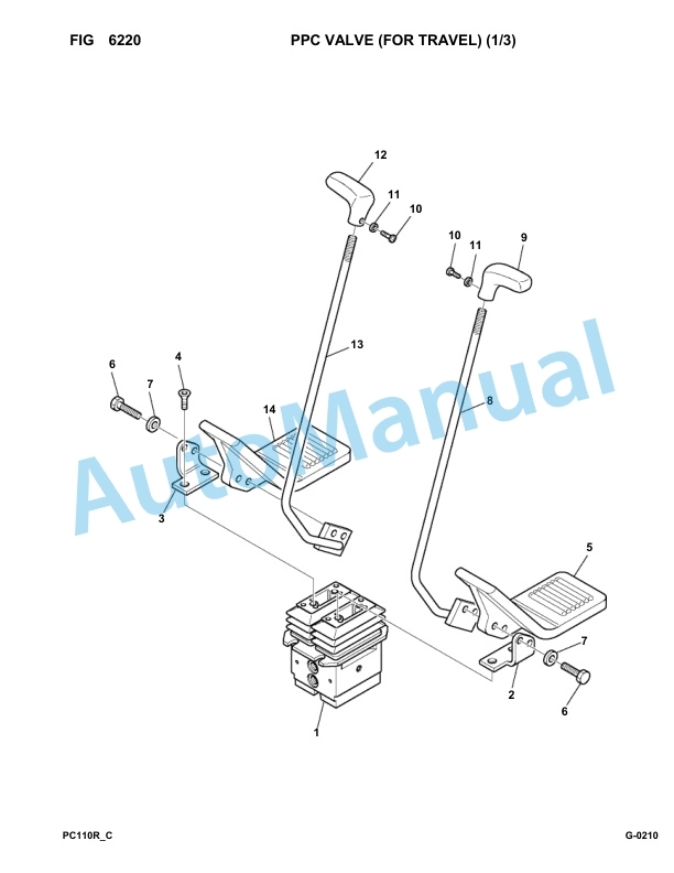 Komatsu PC110R-1 Hydraulic Excavator Parts Manual 2265010170-Up-4