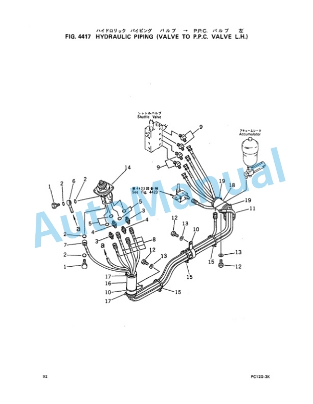Komatsu PC120-3K Excavator Parts Manual PEPBK2020301-3
