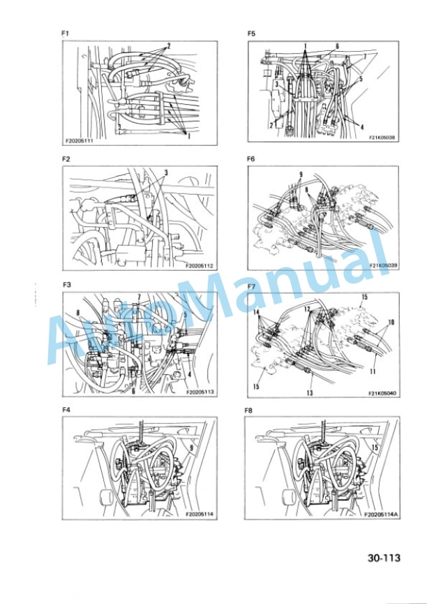 Komatsu PC120-5K, PC130-5K, PC150HD-5K, PC150NHD-5K, PC180LC-5K, PC80LLC-5K, PC180NLC-5K Shop Manual SEBMK203P502-5