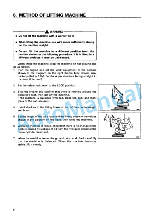 Komatsu PC120-6 Excel Hydraulic Excavator Operation and Maintenance Manual SEAM024700-4