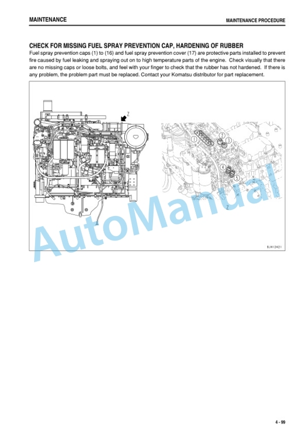 Komatsu PC1250-8R, PC1250SP-8R Hydraulic Excavator Operation and Maintenance Manual PEN01395-08-5